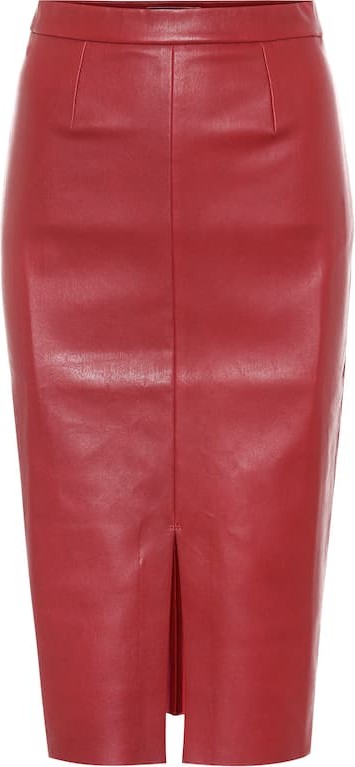 Stouls Carmen leather midi skirt
