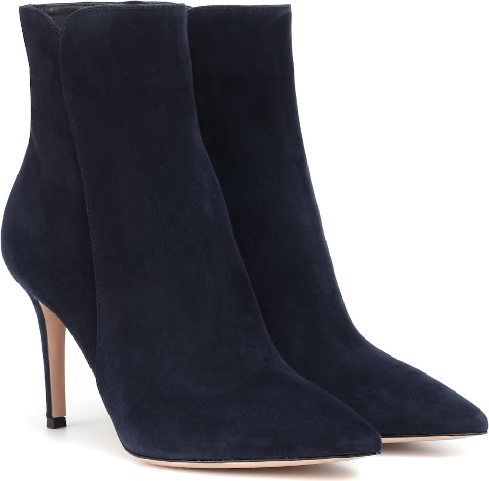 Gianvito Rossi Levy 85 suede ankle boots
