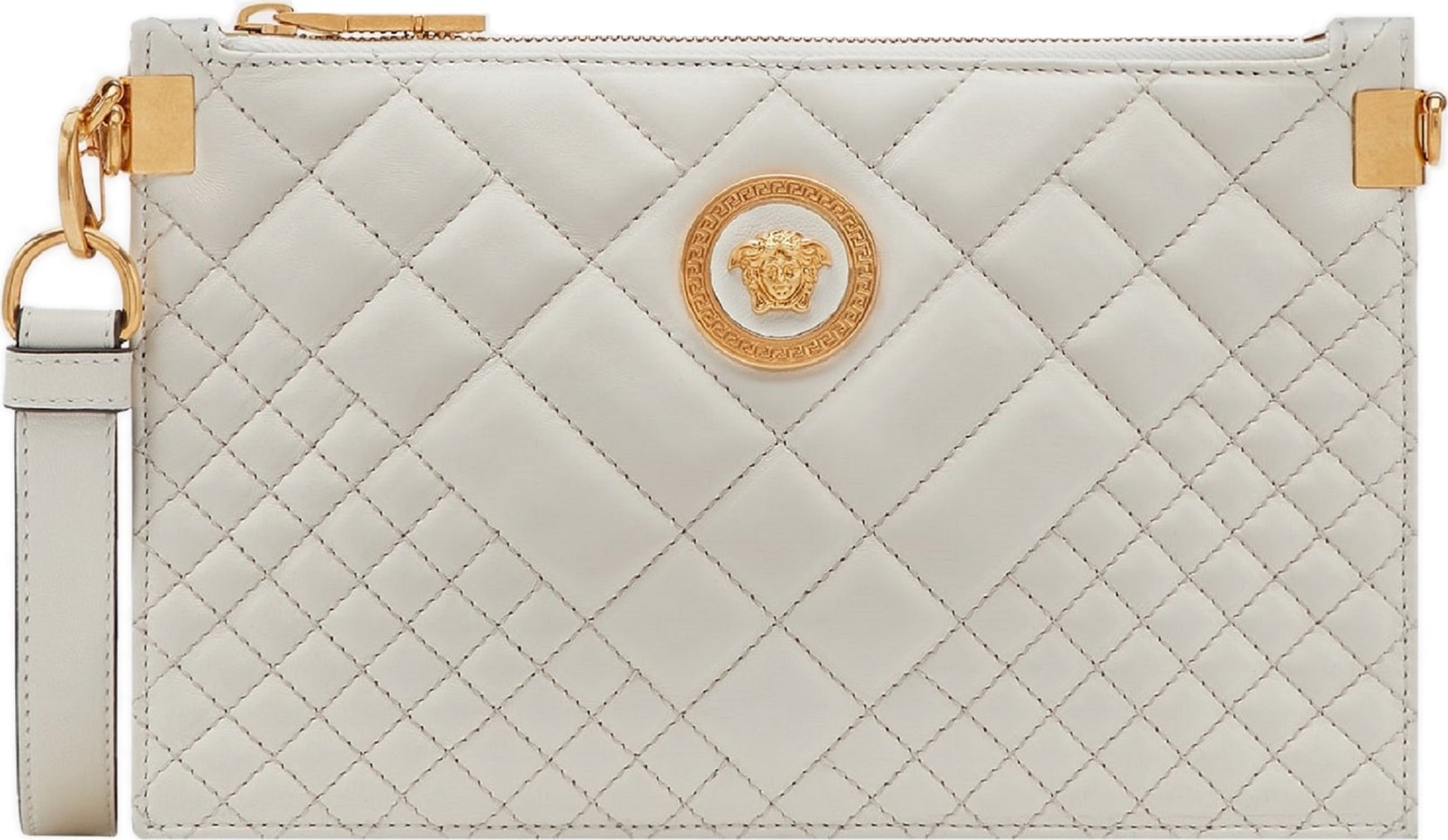 Versace Tribute Icon Quilted Leather Pouch