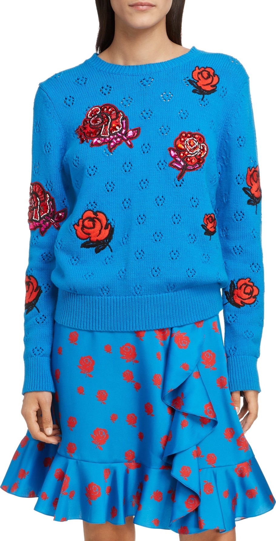 KENZO Floral Patch Sweater