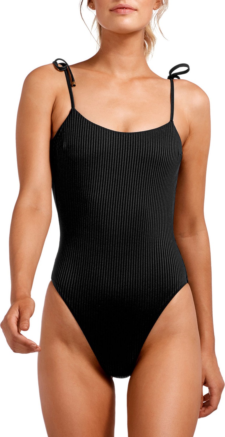 Vitamin A Valentina Eco Rib Scoop-Back One-Piece Swimsuit with Shelf Bra