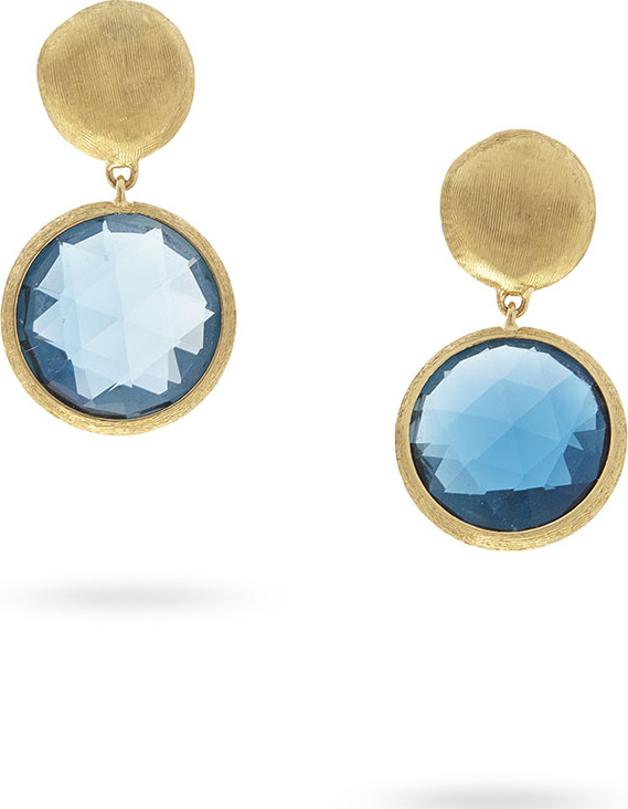 Marco Bicego Jaipur Drop Earrings with London Blue Topaz