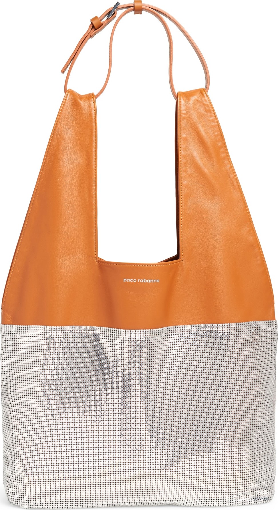 Paco Rabanne Metallic Mesh & Lambskin Leather Hobo