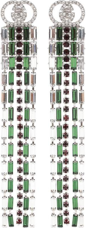 Gucci Crystal Web drop earrings