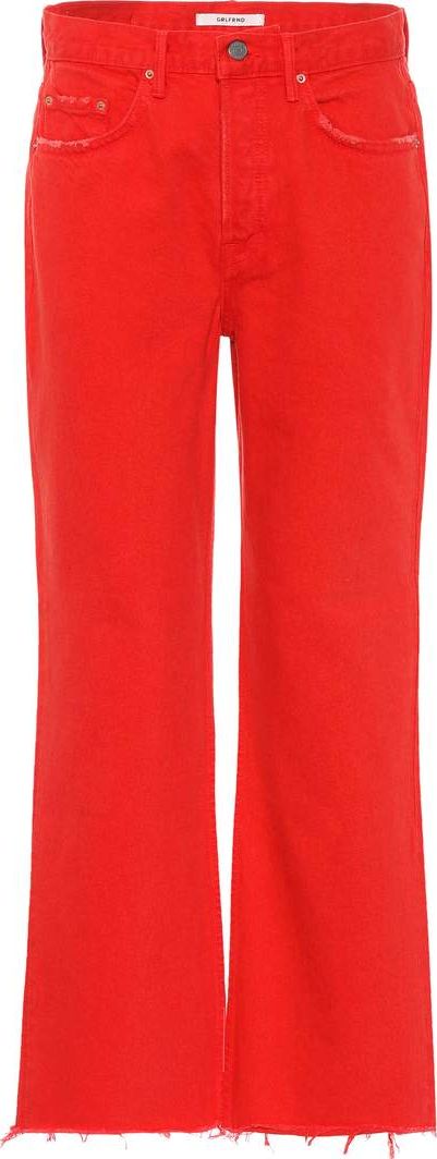 Grlfrnd Linda high-waisted cropped jeans