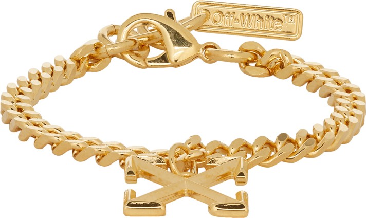 Off White SSENSE Exclusive Gold Arrow Bracelet