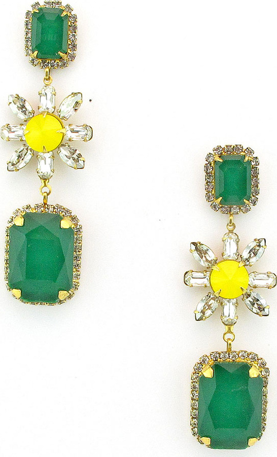 Elizabeth Cole Graham Dangle Earrings