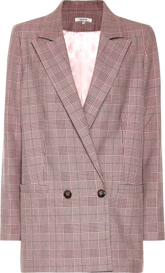 Ganni Checked blazer