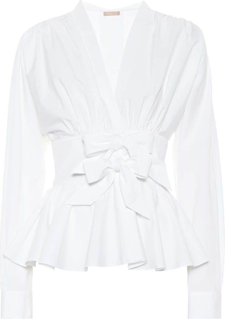 Alaïa Cotton-poplin blouse