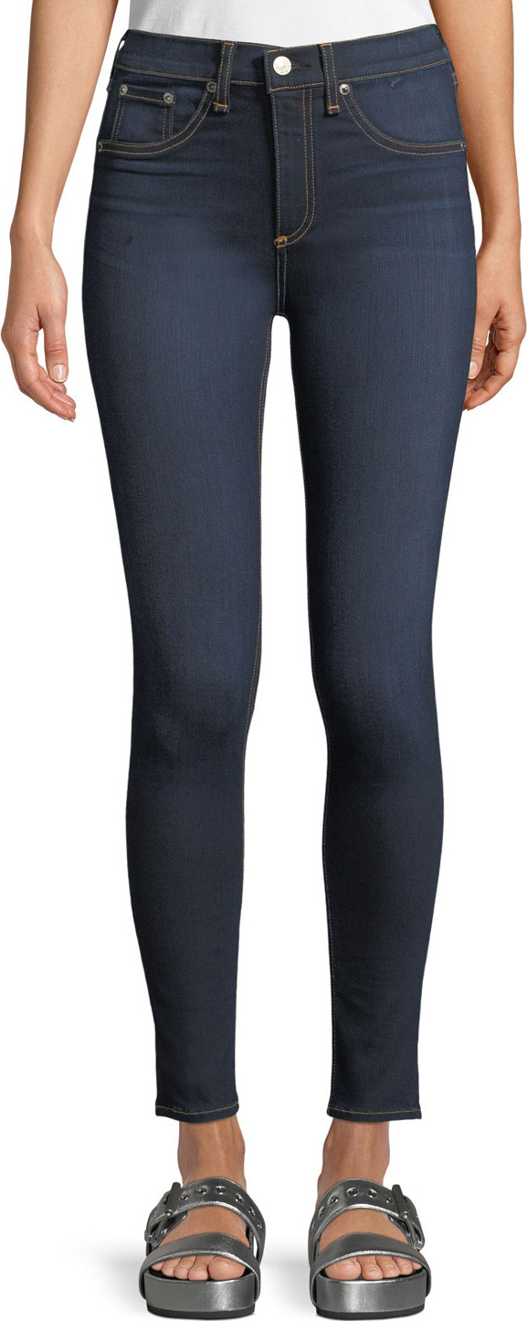 Rag & Bone High-Rise Skinny Ankle Jeans