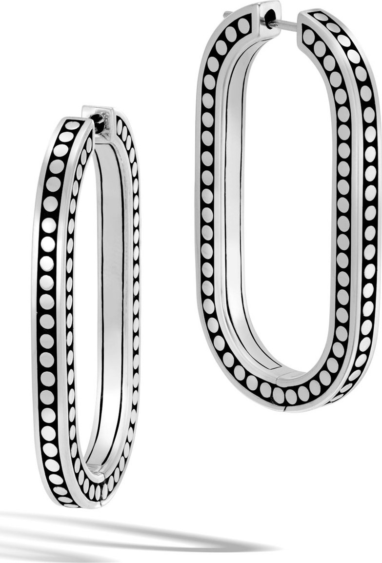 John Hardy Dot Link Hoop Earrings