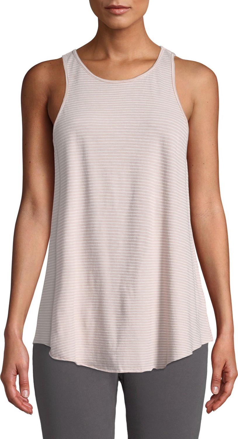 FOREO High-Neck Striped Active Tank