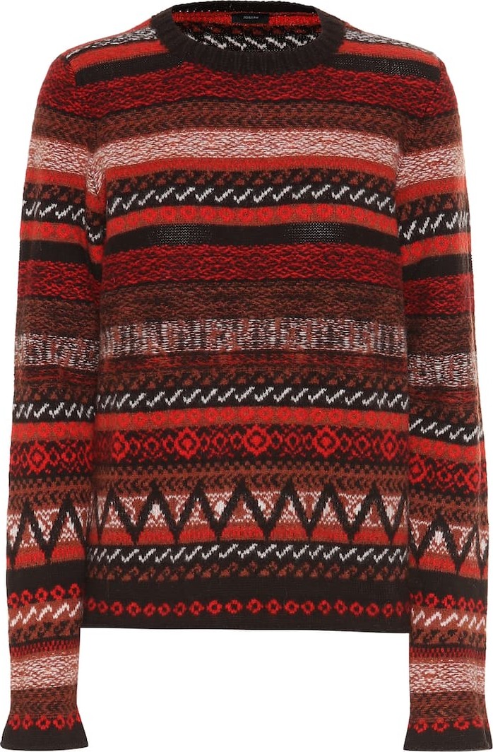 Joseph Striped wool and cotton sweater