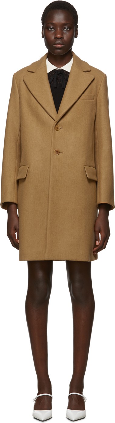 RED Valentino Beige Wool Coat
