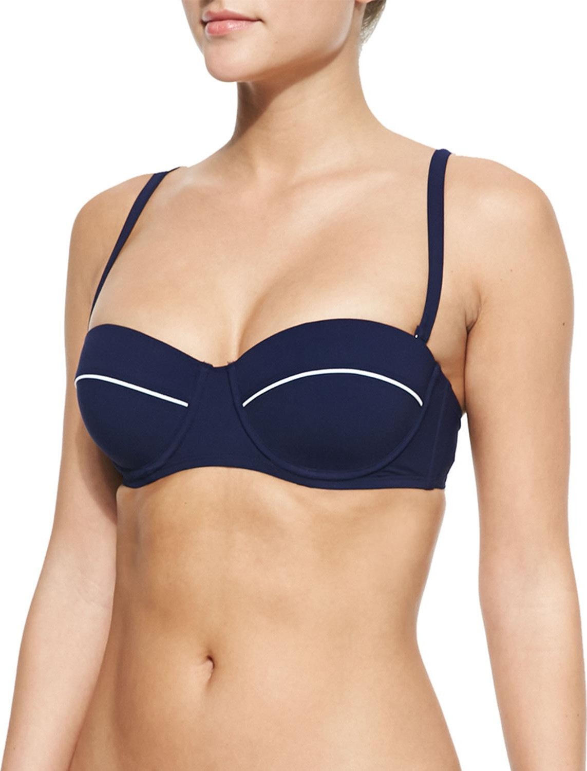 Tory Burch Riviera Underwire Contrast Swim Top