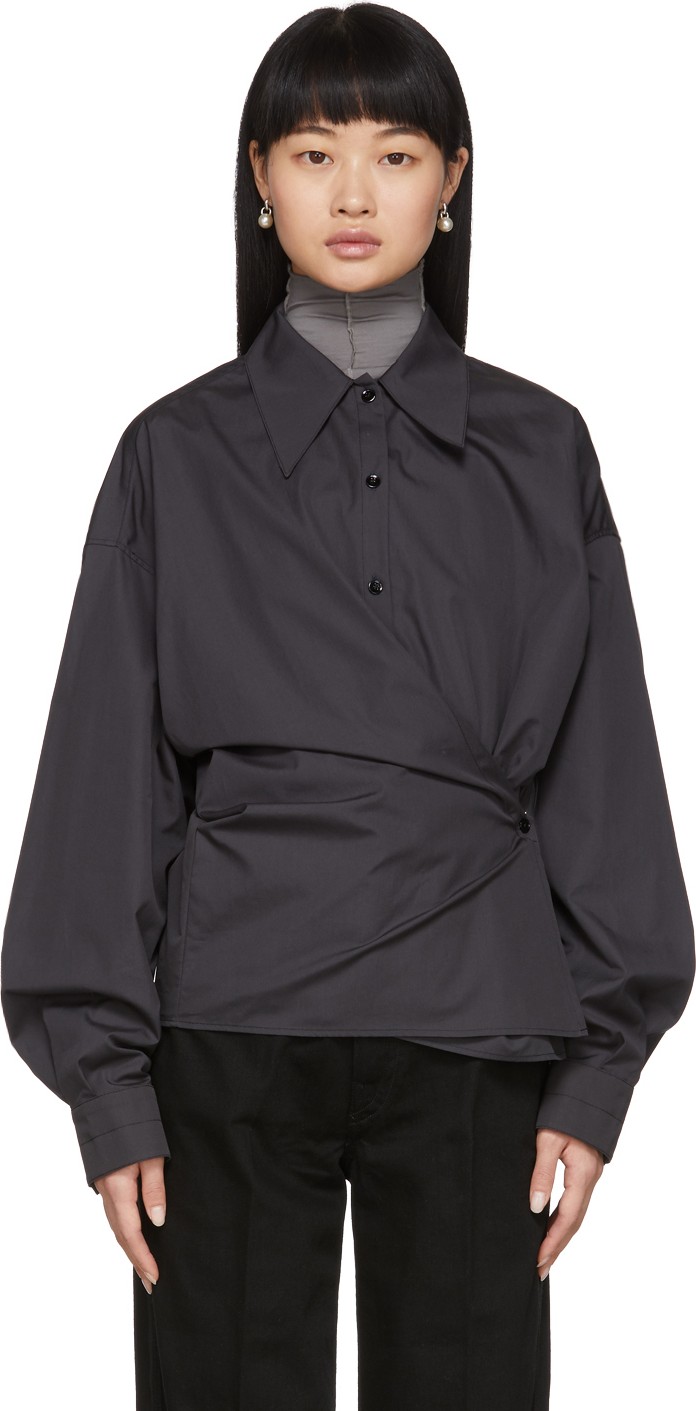 Lemaire Grey New Twisted Shirt Lemaire Grey New Twisted Shirt