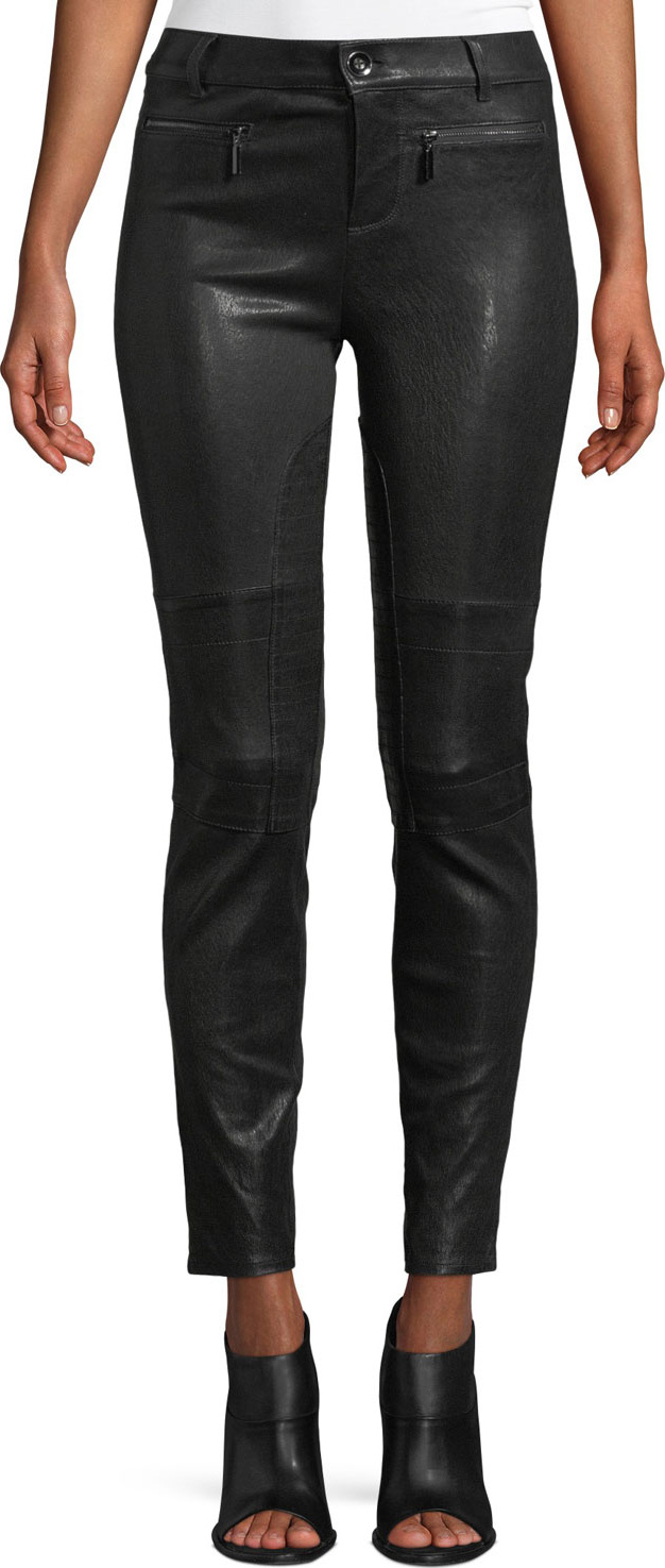 Alexis Corvin Skinny Leather Ankle Pants