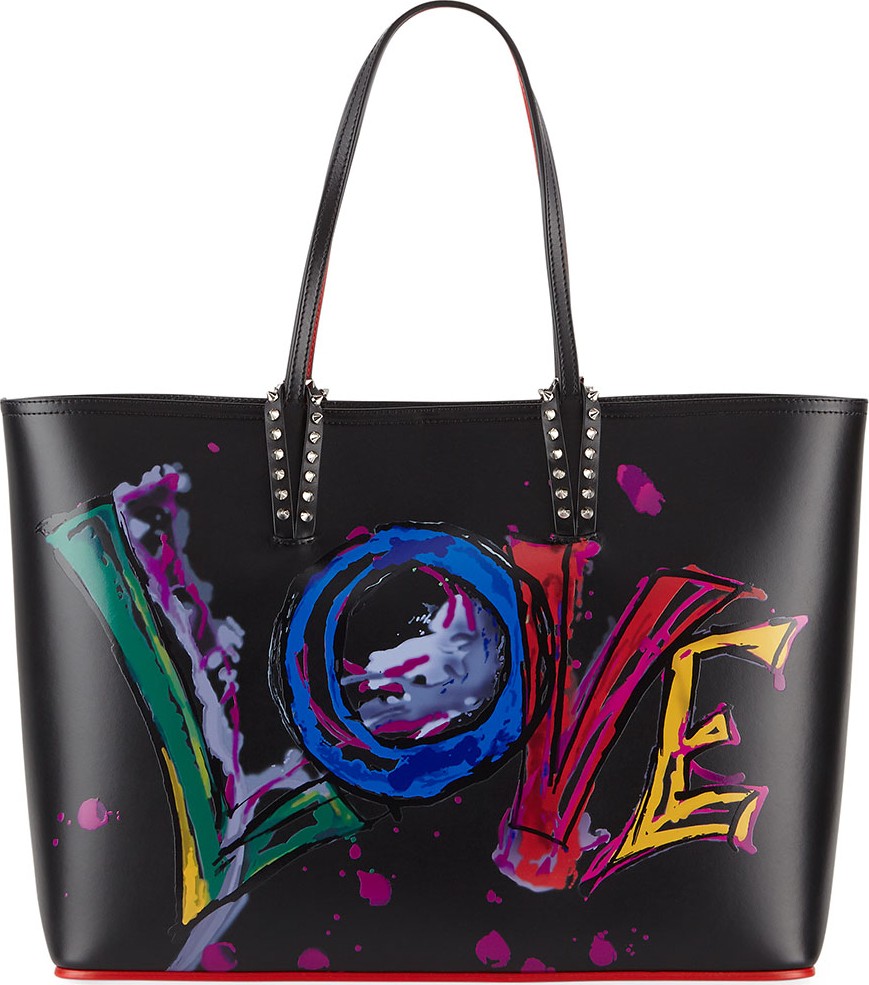 Christian Louboutin Cabata Calf Paris Love Tote Bag