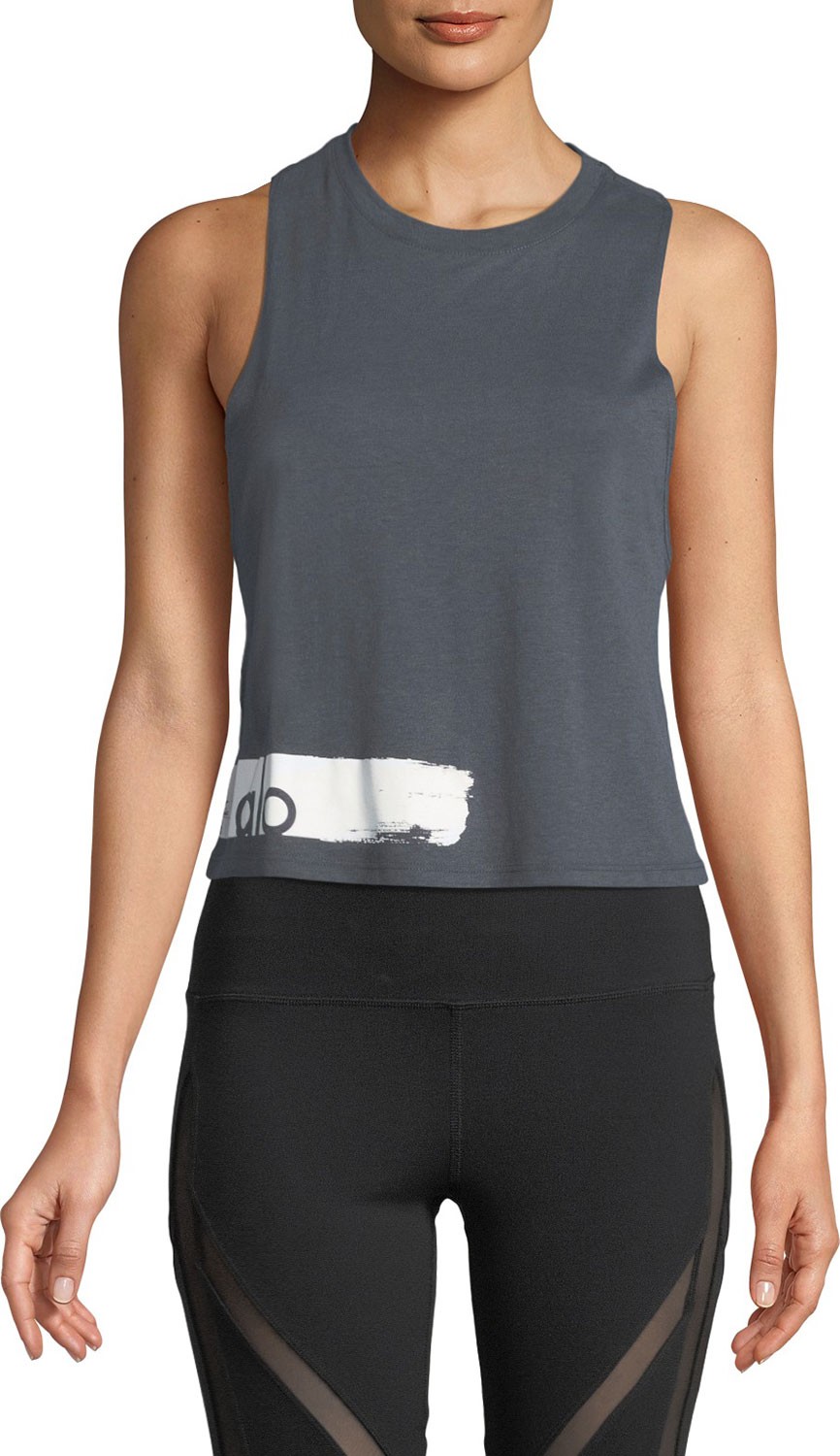Alo Yoga Flow Graphic Racerback Lightweight Tank