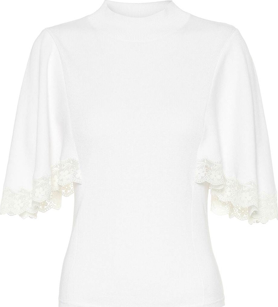 See By Chloé Cotton and silk-blend sweater