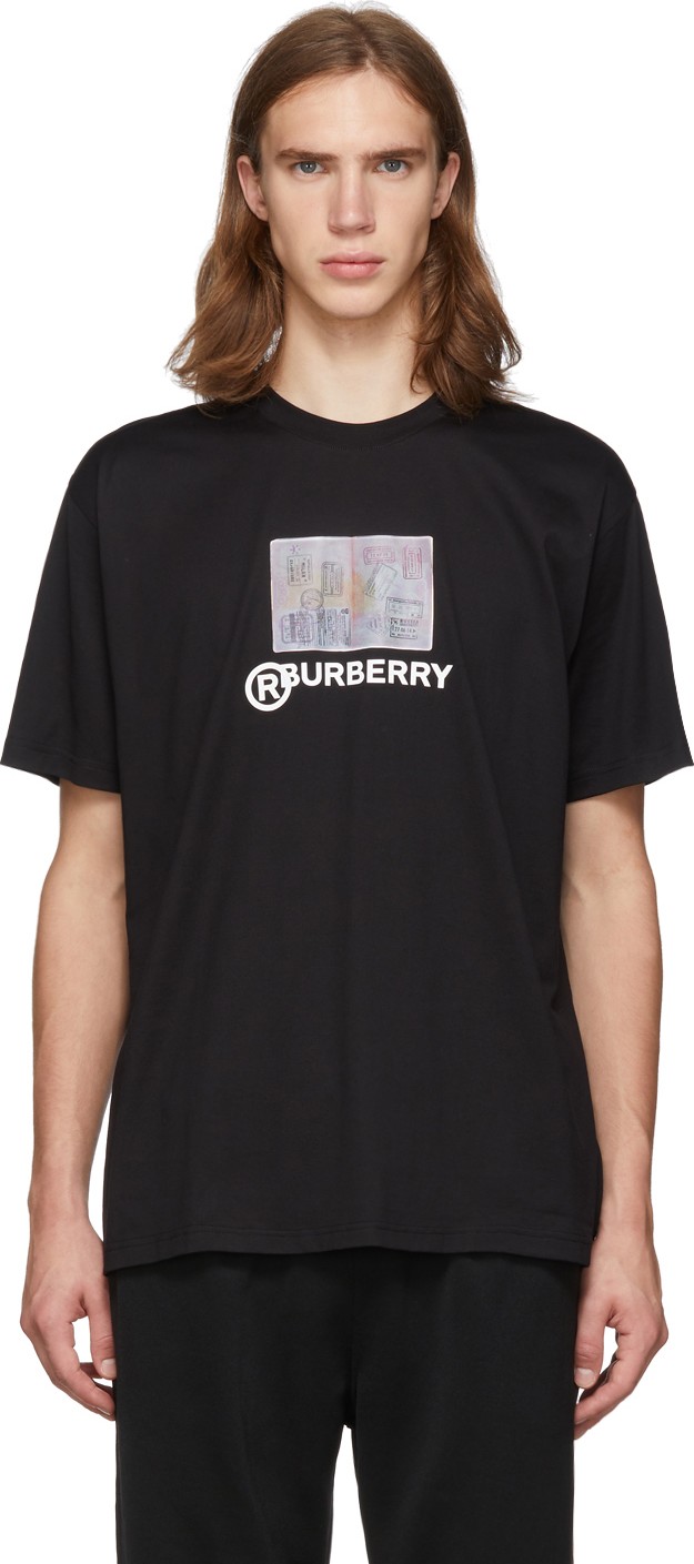 Burberry London England Black Logo Adson T-Shirt