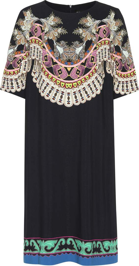 Etro Printed crêpe dress