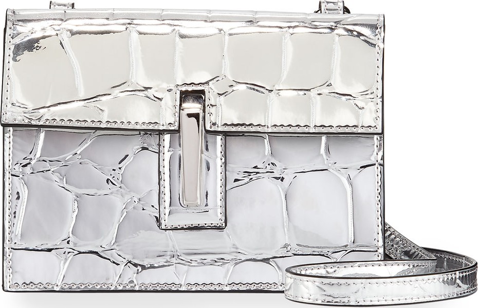 Hayward Mini Soft Embossed Faux-Leather Clutch Bag