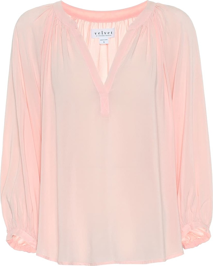 Velvet By Graham & Spencer Kady jersey blouse