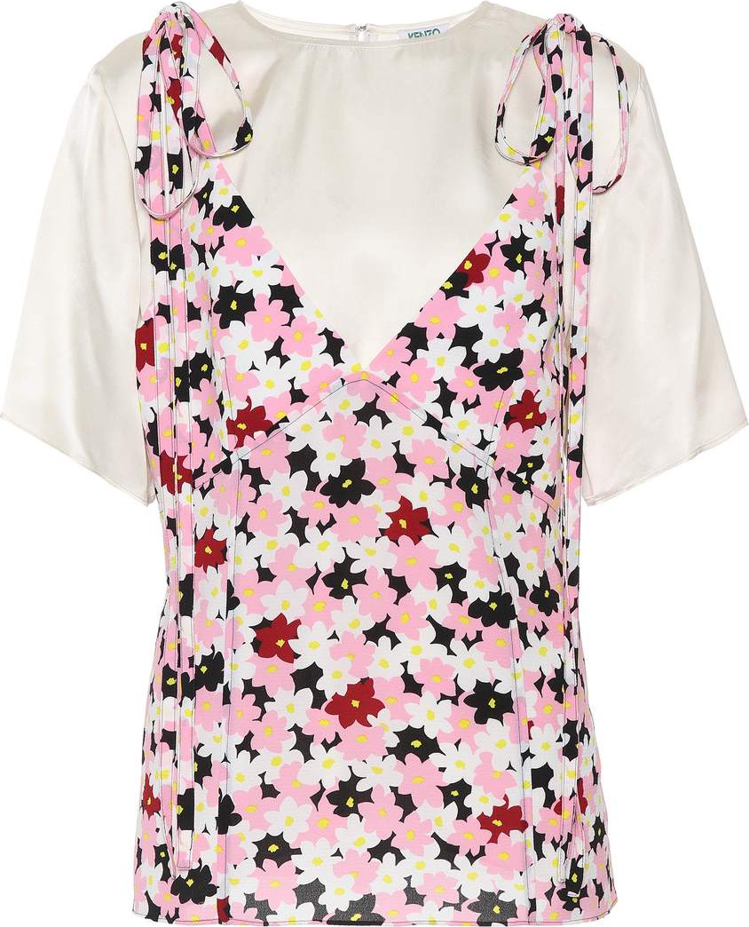 KENZO Jackie Flowers layered top