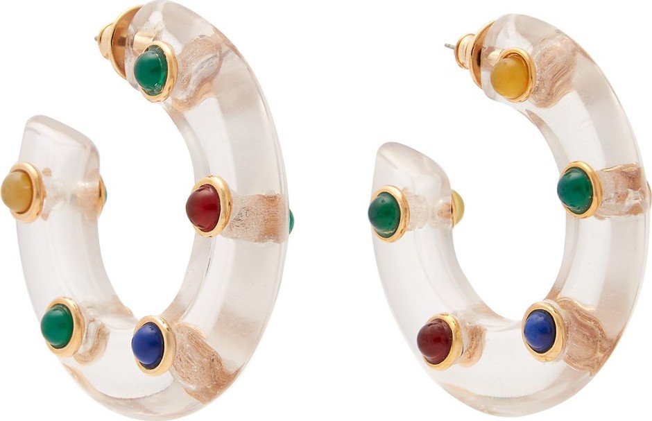 Wai Wai X Betina de Luca perspex hoop earrings