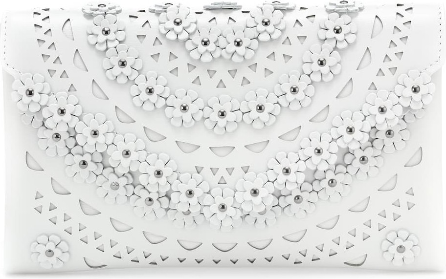 Alaïa Oum Small envelope leather clutch