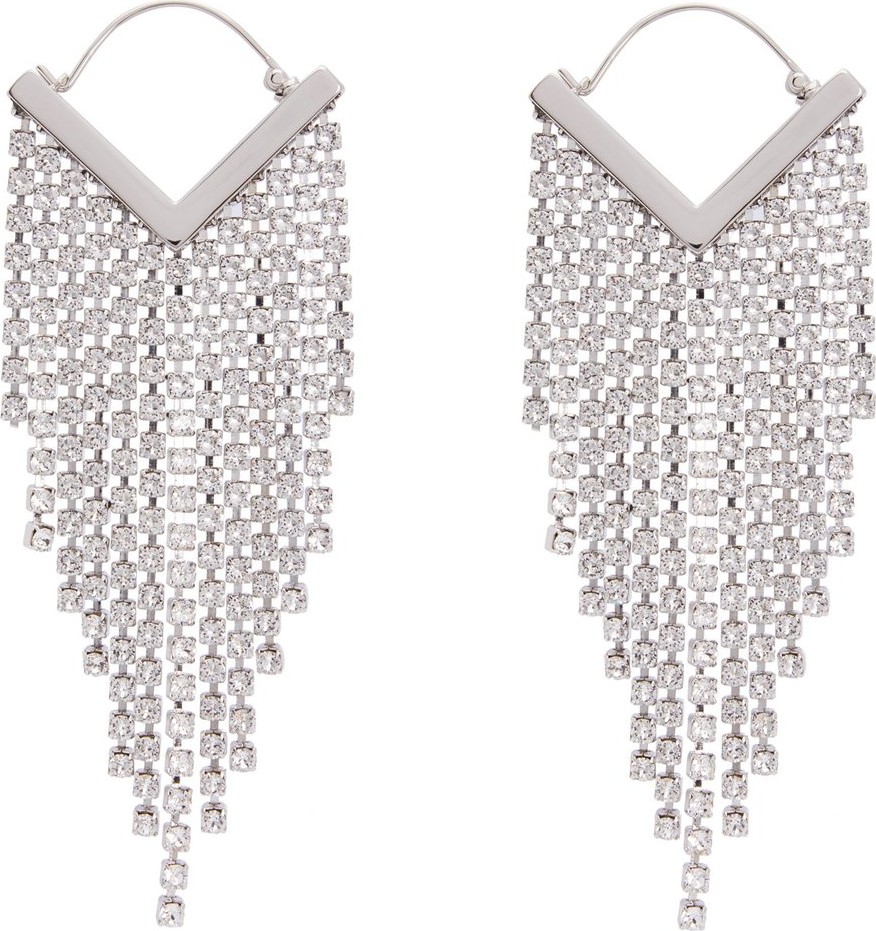 Isabel Marant Crystal-embellished tassel-drop earrings