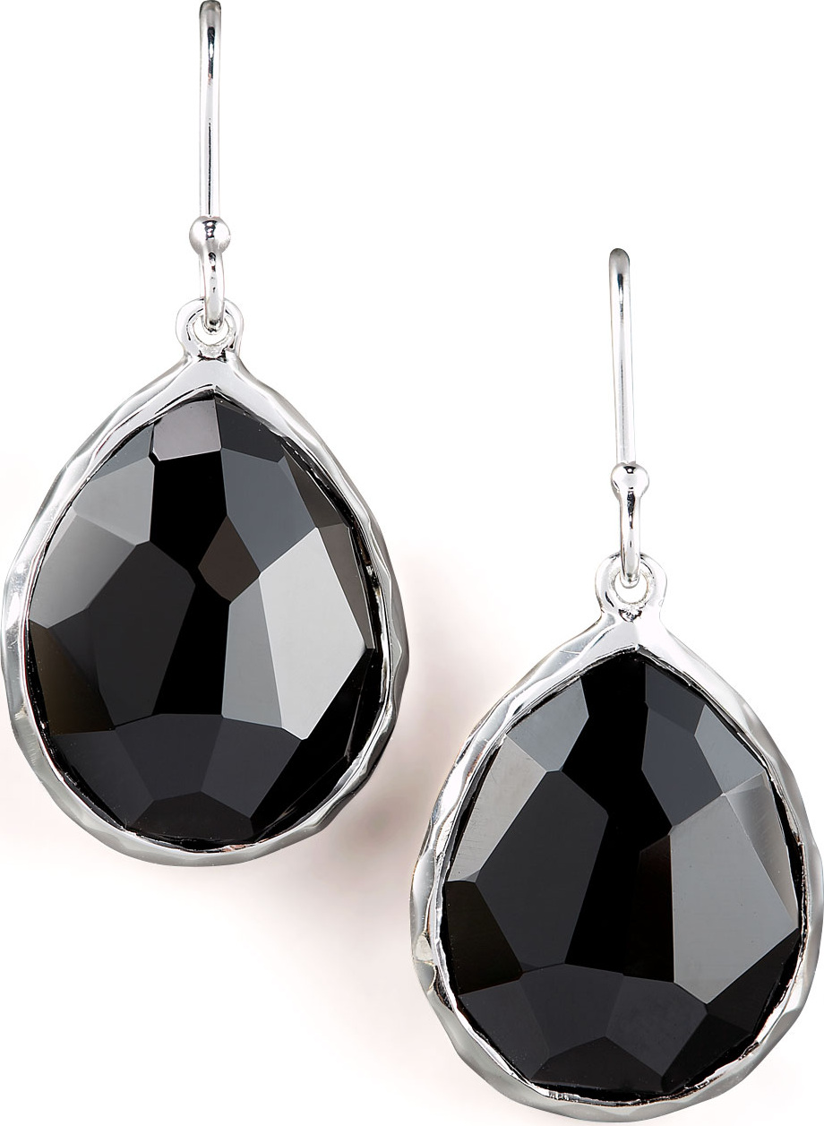 IPPOLITA Small Teardrop Earrings, Black Onyx