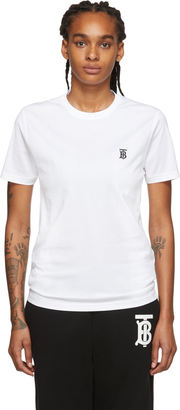 Burberry London England White Parker T-Shirt