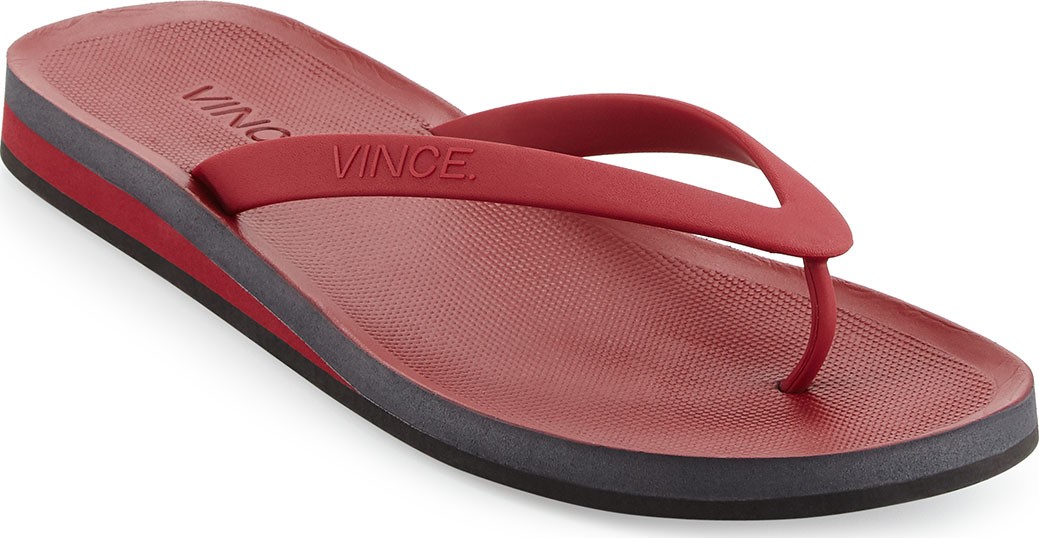Vince Tyler Rubber Flip-Flop, Ruby