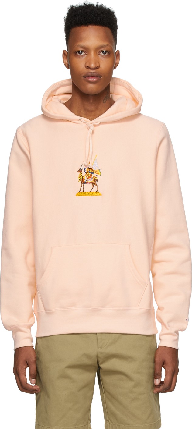 Noah NYC Pink Vayu Raglan Hoodie