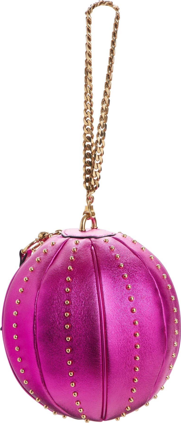 Balmain Mini Moon Metallic Lambskin Ball Minaudière Balmain Mini Moon Metallic Lambskin Ball Minaudière