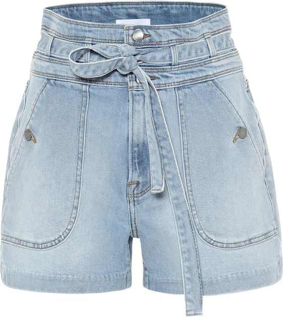 FRAME DENIM Triple high-rise denim shorts
