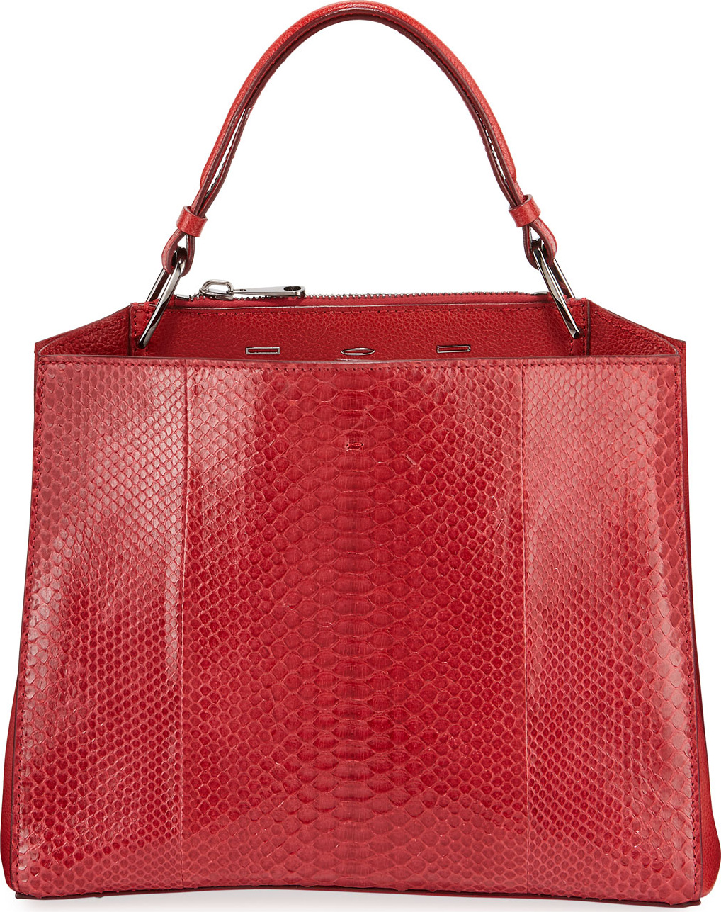 VBH Seven 34 Python Scarlet Clutch Bag