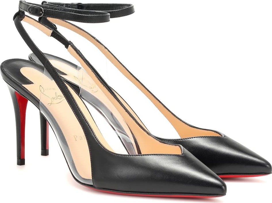 Christian Louboutin Optichoc 85 slingback leather pumps