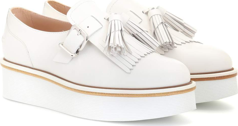 Tod's Leather platform loafers