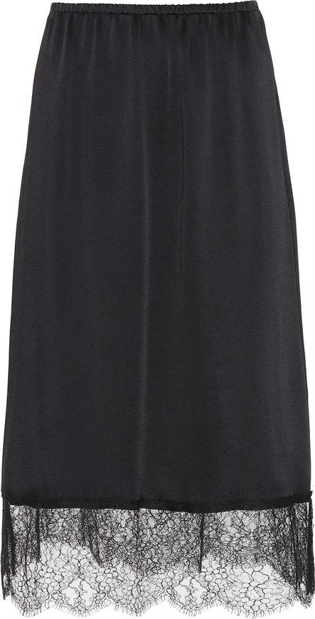 Valentino Lace hem skirt