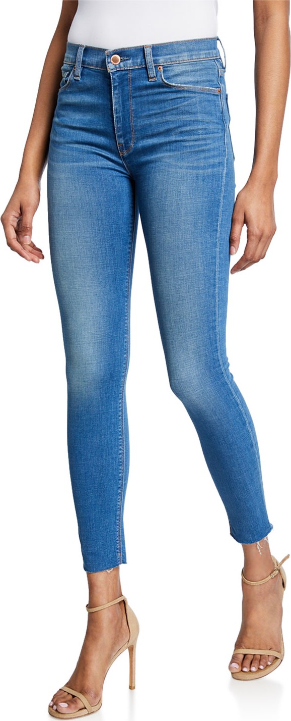 Hudson Barbara High-Waist Super Skinny Ankle Jeans