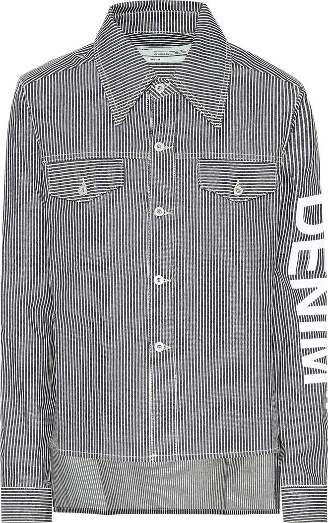 Off White Striped denim shirt