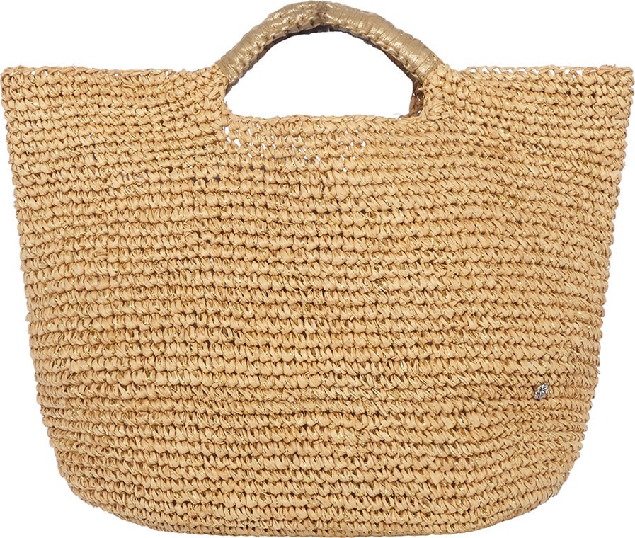Flora Bella Napa Lux Metallic Raffia Small Beach Tote
