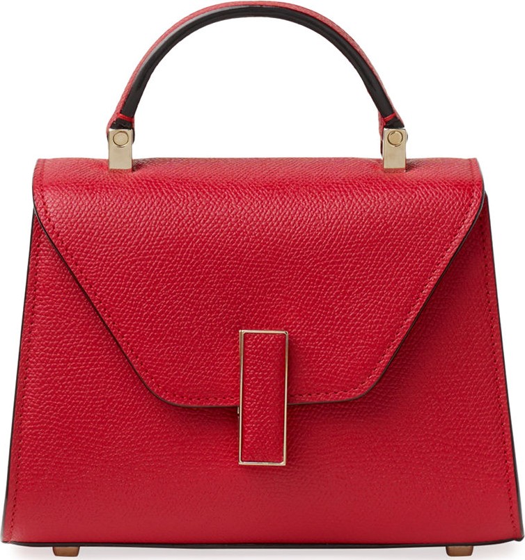Valextra Saffiano Iside Micro Top Handle Bag