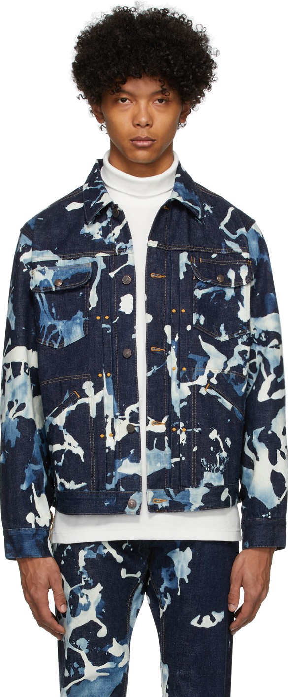 Blue Blue Japan Blue Kago Bassen Jacket