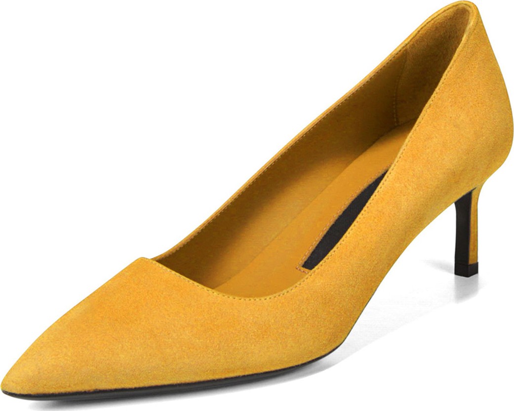 Via Spiga Nikole Suede Mid-Heel Pumps