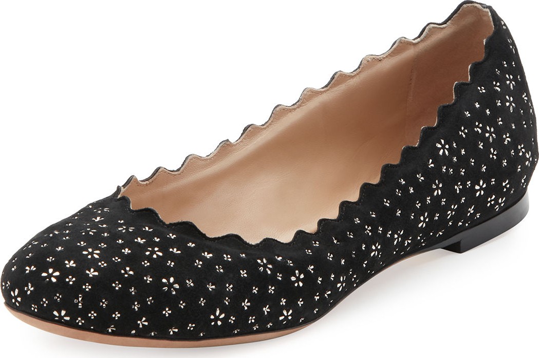 Chloe Lauren Leather Ballet Flats