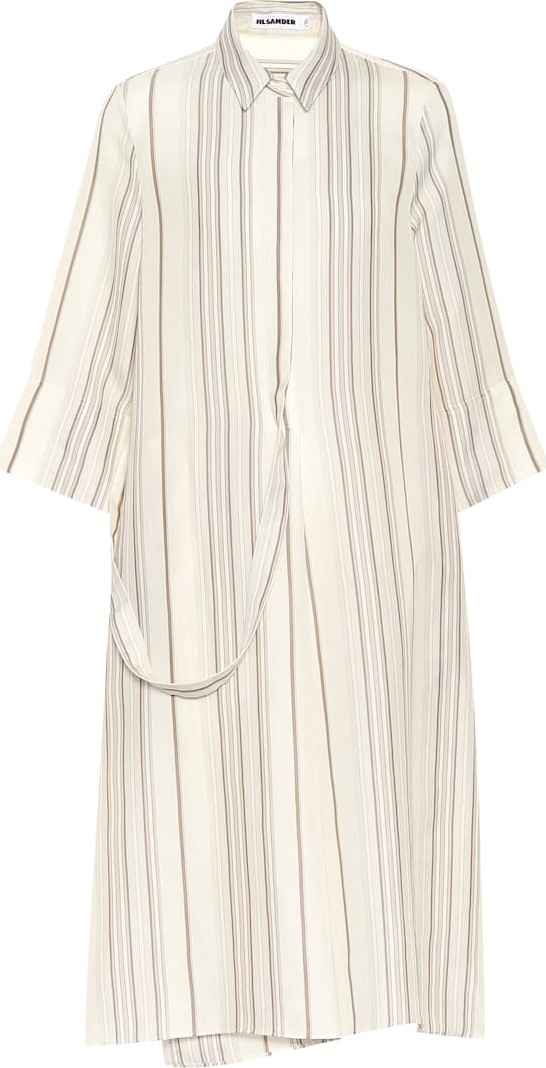 Jil Sander Striped midi dress